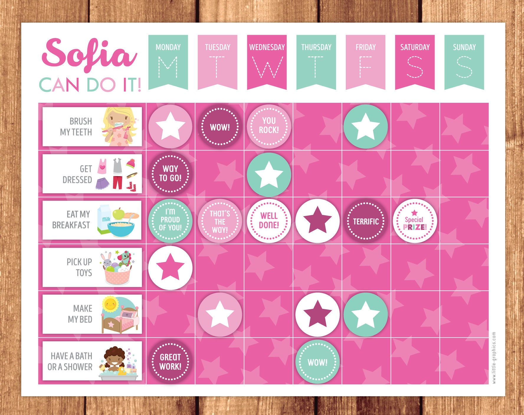 Chore Chart Reward Chart or Routine Chart Chores Behavior | Etsy