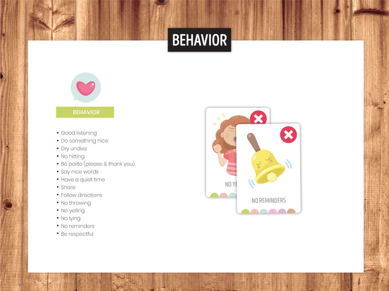 Chore Cards Routine Cards Activity Cards Behavior Cards Bundle image 9