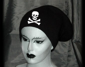 Skull and Crossbones Pirate Beanie