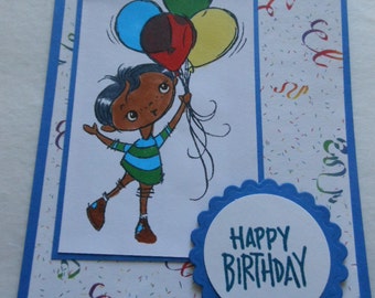 Happy Birthday Greeting Card Little Boy