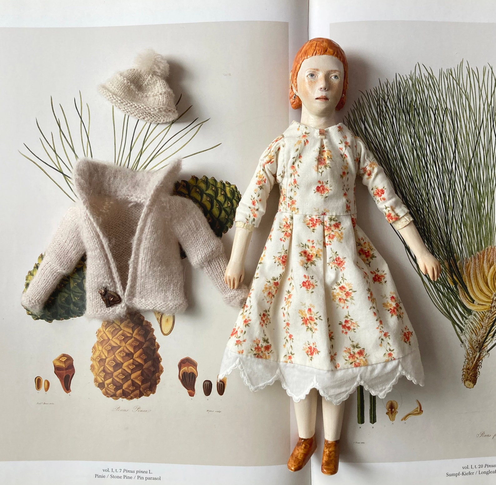 Wooden art doll Etsy