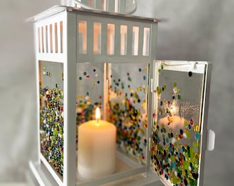 Dotty - Fused Glass Lantern