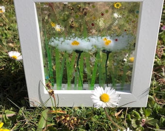 Box Framed Square - Alice  - Daisies
