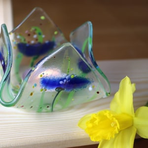 Alice - Glass Tea lights corn flower