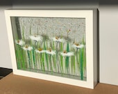 Box Framed - Alice - Daisies - 26.5 x 20.5 cms