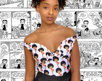 Black Betty Boop Knot Top