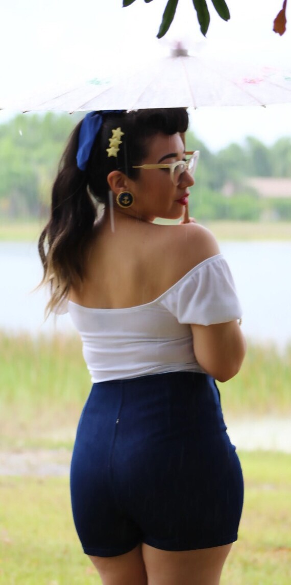 marineros de cintura alta botones de Etsy España