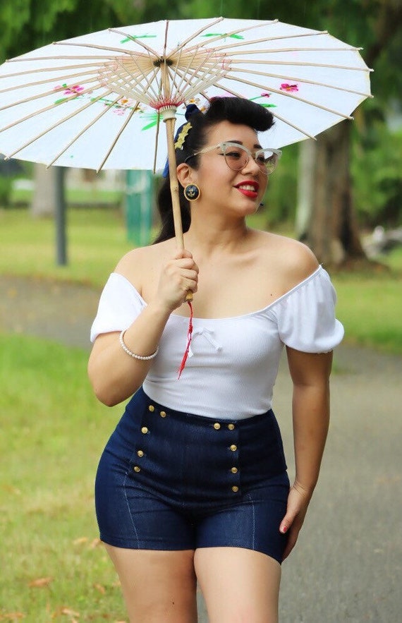 marineros de cintura alta botones de Etsy España