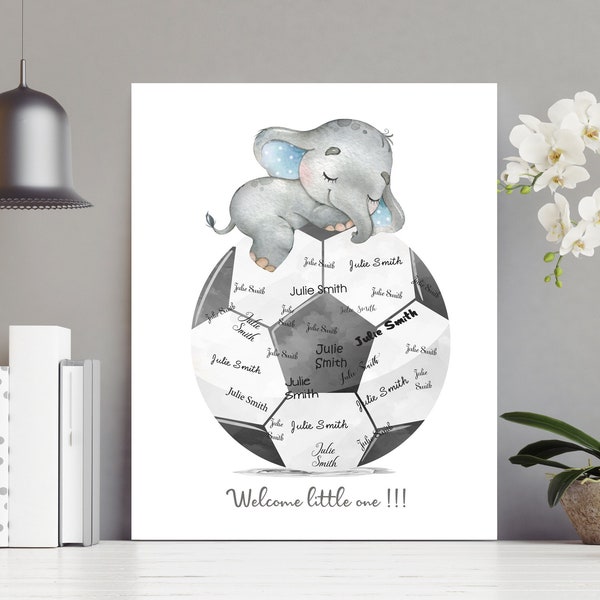 Soccer ball baby shower - Soccer ball baby sign - Baby shower boy - printable baby shower guest book - Baby shower decor -Digital guest book