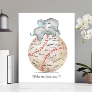 Baseball baby shower - Baseball baby sign - Baby shower boy - printable baby shower guest book - Baby shower decor - Guest book alternative
