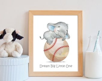 Baseball nursery decor - Nursery sports print - Baby boy nursery decor - Baseball prints for boys room - Sports printable - Boys room decor