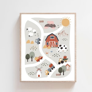 Kinderzimmer Dekor - Bauernhof Tier Drucke - Kinderzimmer Dekor - Bauernhof Tier Drucke - Bauernhof Poster - Barnyard Tiere - Babyzimmer Dekor - Bauernhof Karte