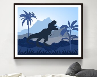 Dinosaur poster - Boys room decor - Dinosaur wall art - Dinosaur printable - Dinosaur art print - Boy nursery - Dinosaur wall decor - H2461