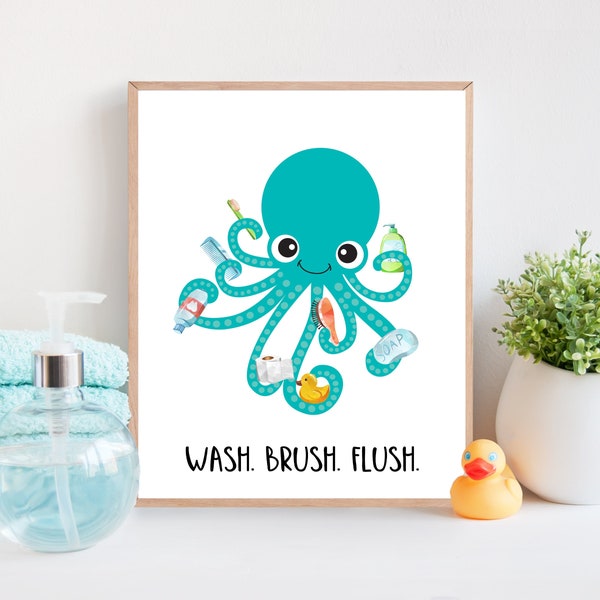 Kids bathroom decor - Bathroom wall art - bathroom kids decor - Printable bathroom art -  Bathroom art prints - Funny bathroom decor