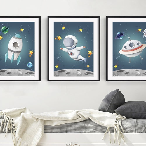 Space Wall Art Space Themed Prints Space Printable Art Etsy