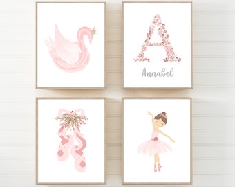 ballerina nursery wall art