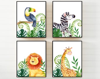 jungle nursery wall art