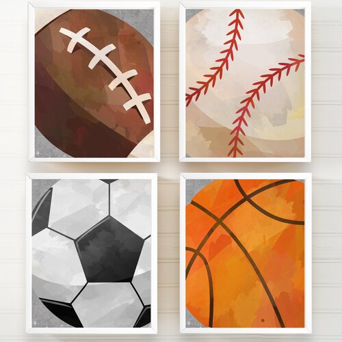 Sport Prints Printable Sports Art Boys Room Decor Playroom - Etsy