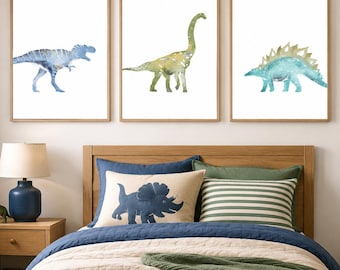 Dinosaur nursery decor - Dinosaur print - Boys bedroom decor - Dinosaur boys bedroom - Toddler boys room decor - Boys printable wall art