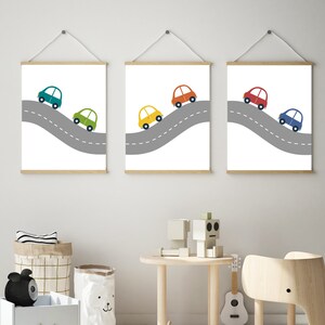 Car printable - Car wall art - Car art print - Boys room decor - Boy nursery art - Baby boy nursery art - Car nursery decor - DIGITAL FILE image 5