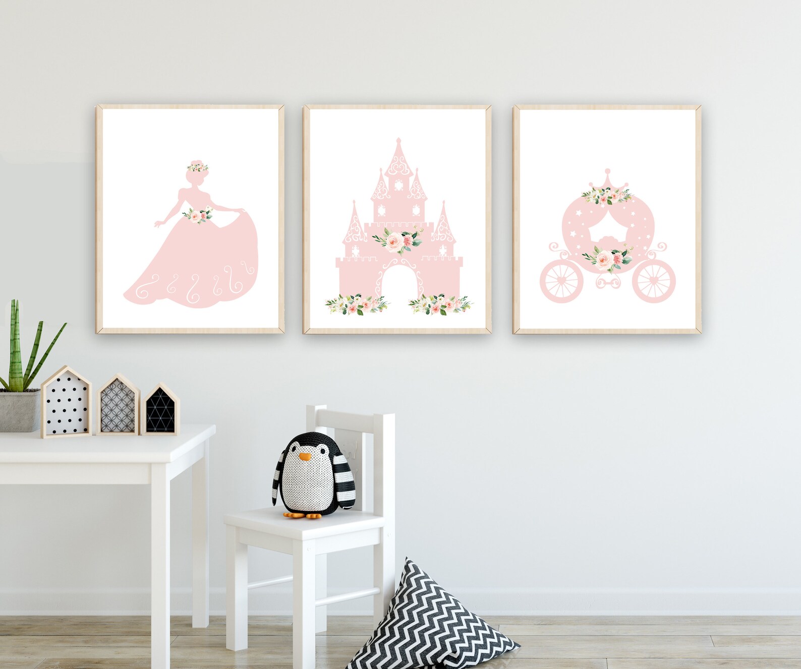 Princess Wall Art Princess Themed Nursery Printable Etsy