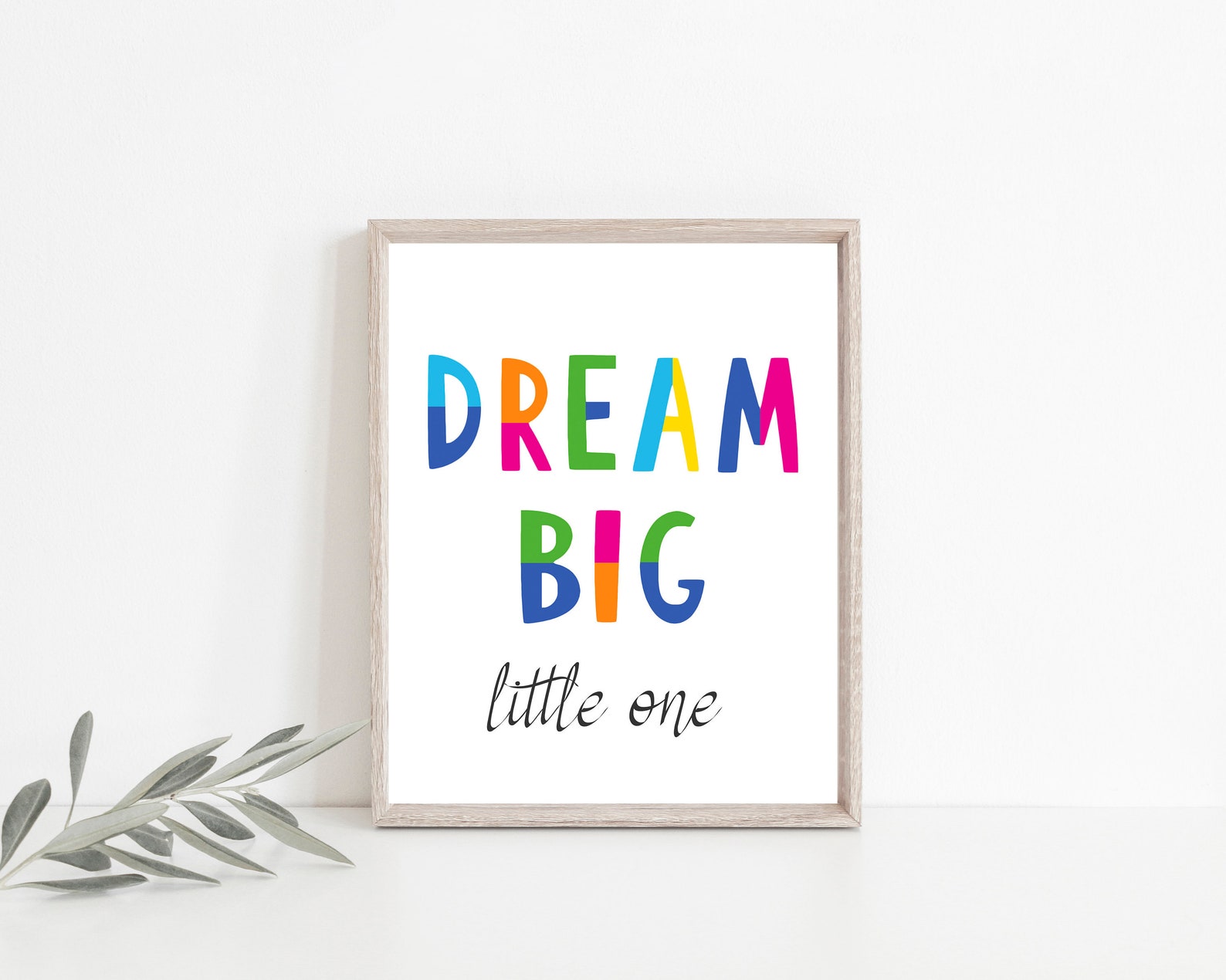 Dream Big Little One Quote Featured in Bright Colors Girls &amp; - Etsy
