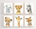 Safari baby animal prints - Safari Animal prints - Watercolor animal prints - Safari nursery decor - Safari Jungle animals - Baby nursery 