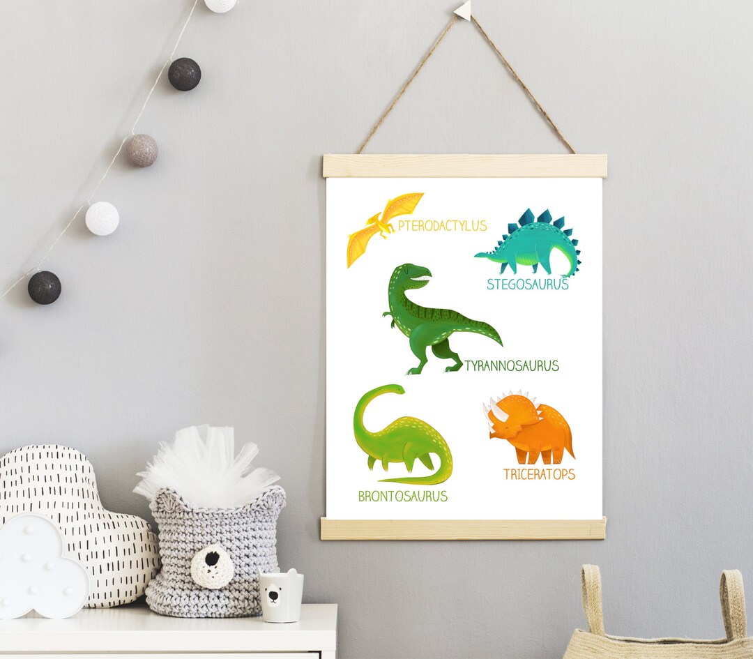 Dinosaur Poster Dinosaur Printable Toddler Boy Wall Art Prints for Boys ...