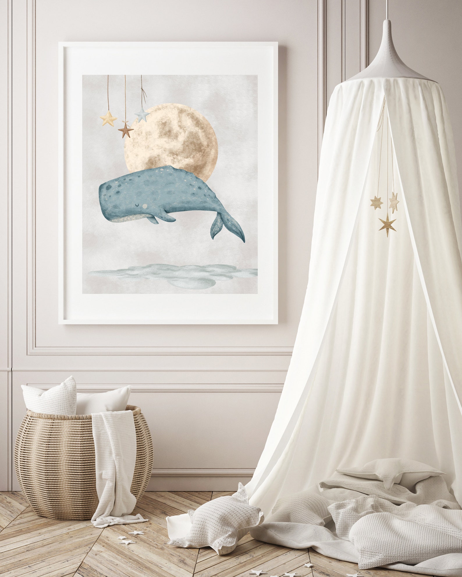 Whimsical Kids Wall Art, Nursery Art Prints, Celestial Nursery Art ...