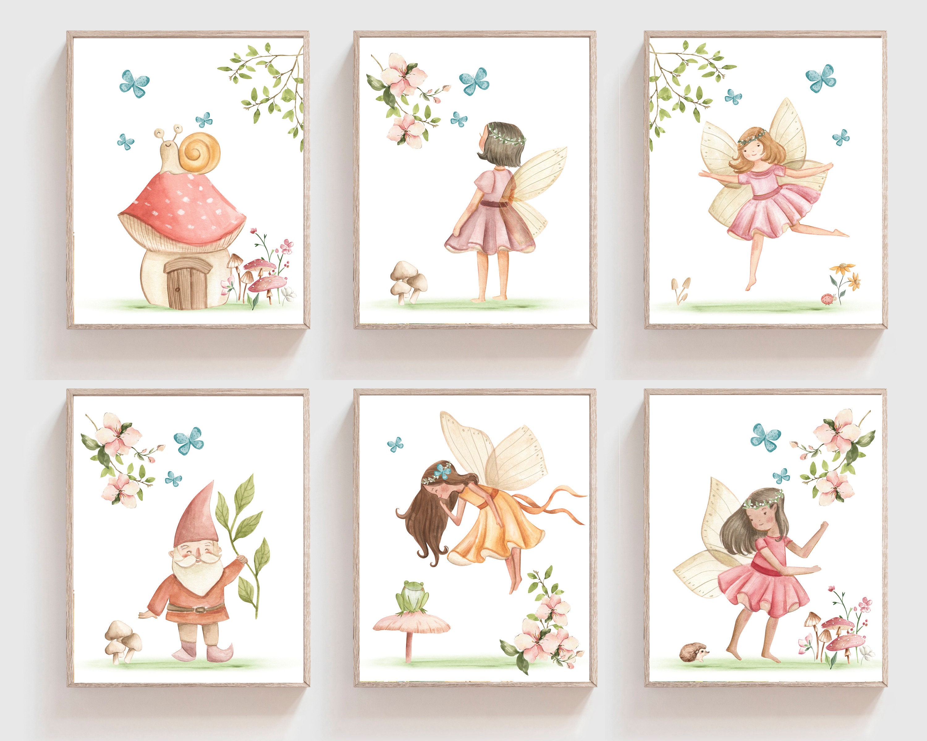 Fairy Wall Art - Fairy Nursery Decor - Pink Girls Room Decor - Fairy ...