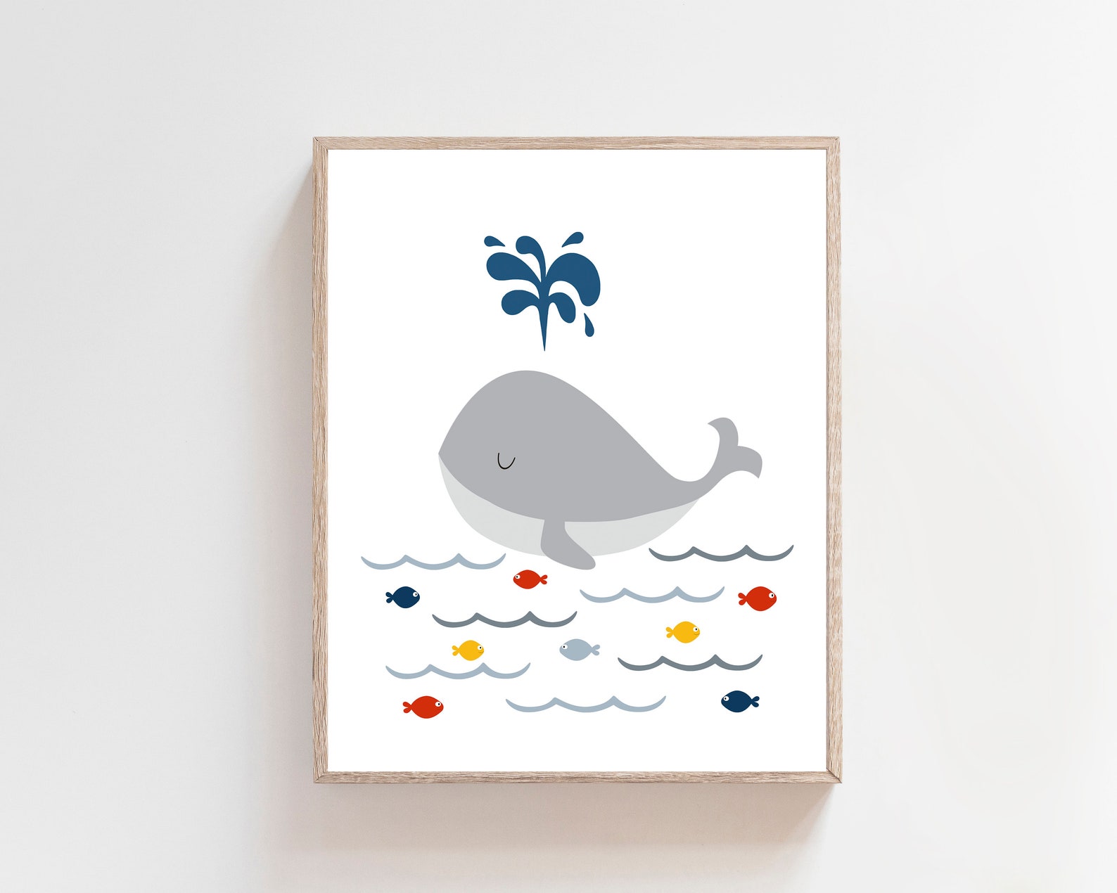 Whale Nursery Prints Whale Nursery Wall Art Whale Etsy