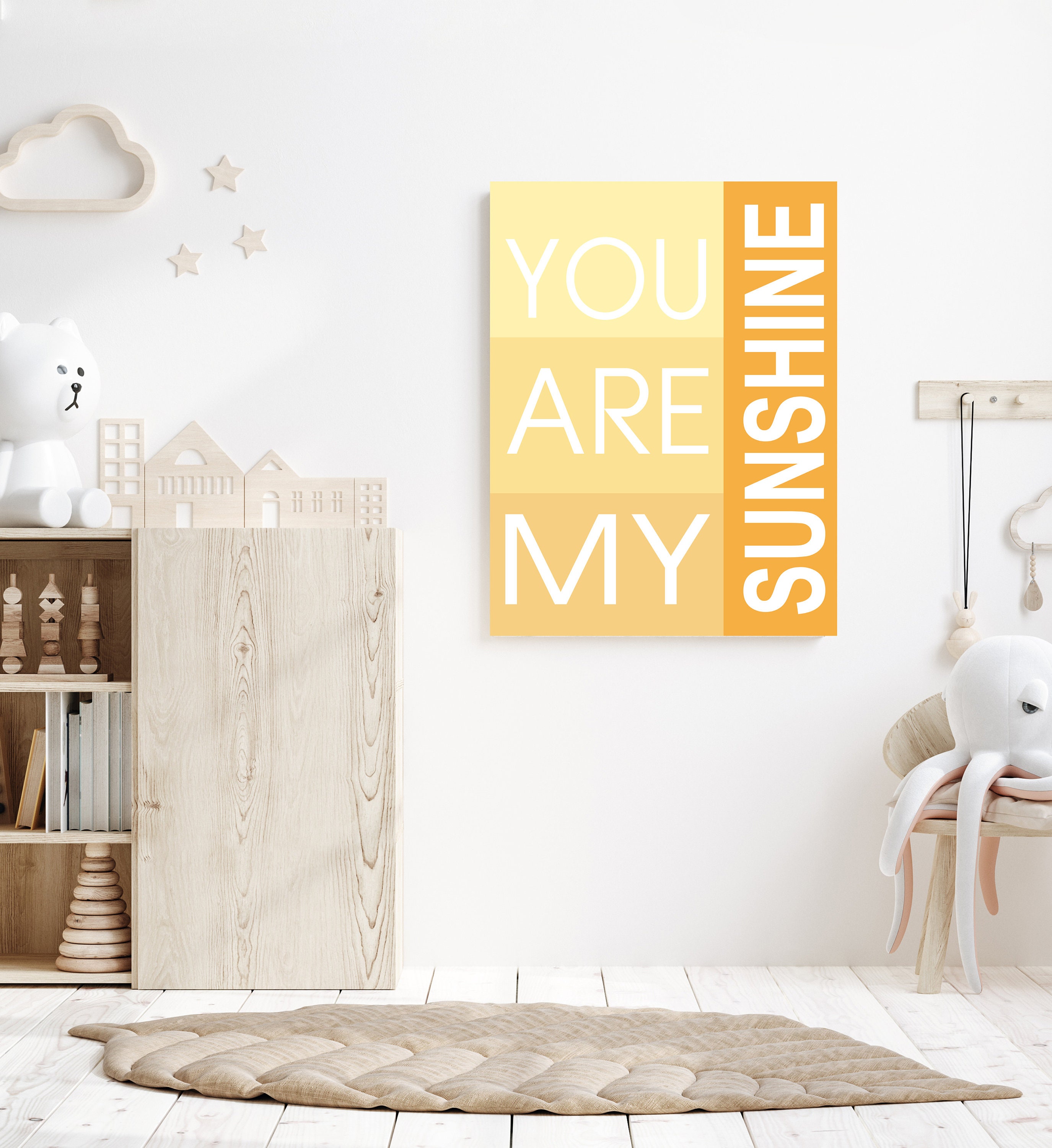 You Are My Sunshine Wall Art Nursery Decor Neutral Nursery | Etsy