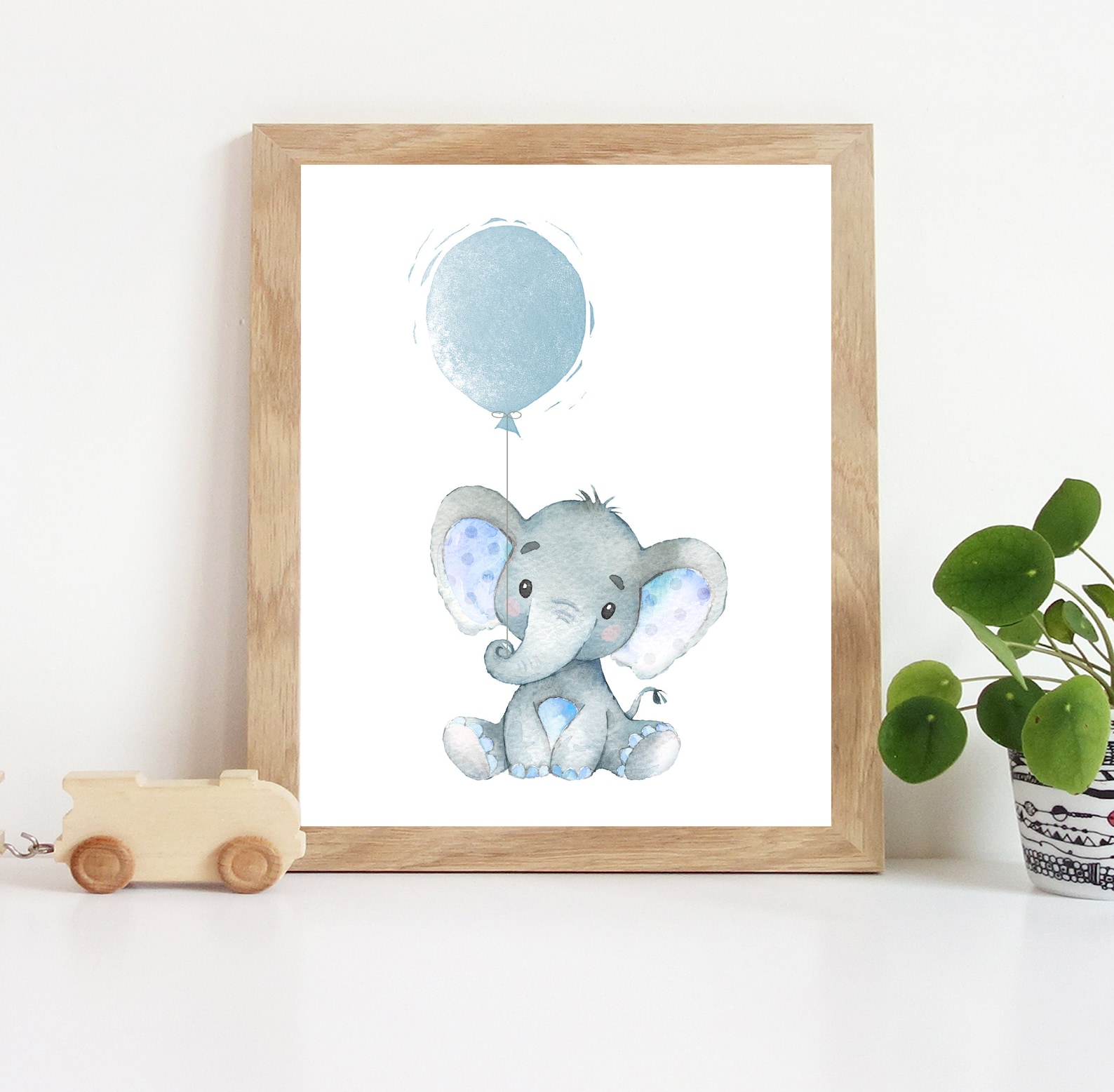 Elephant Nursery Wall Art Baby Boys Decor Print Boys Jungle - Etsy
