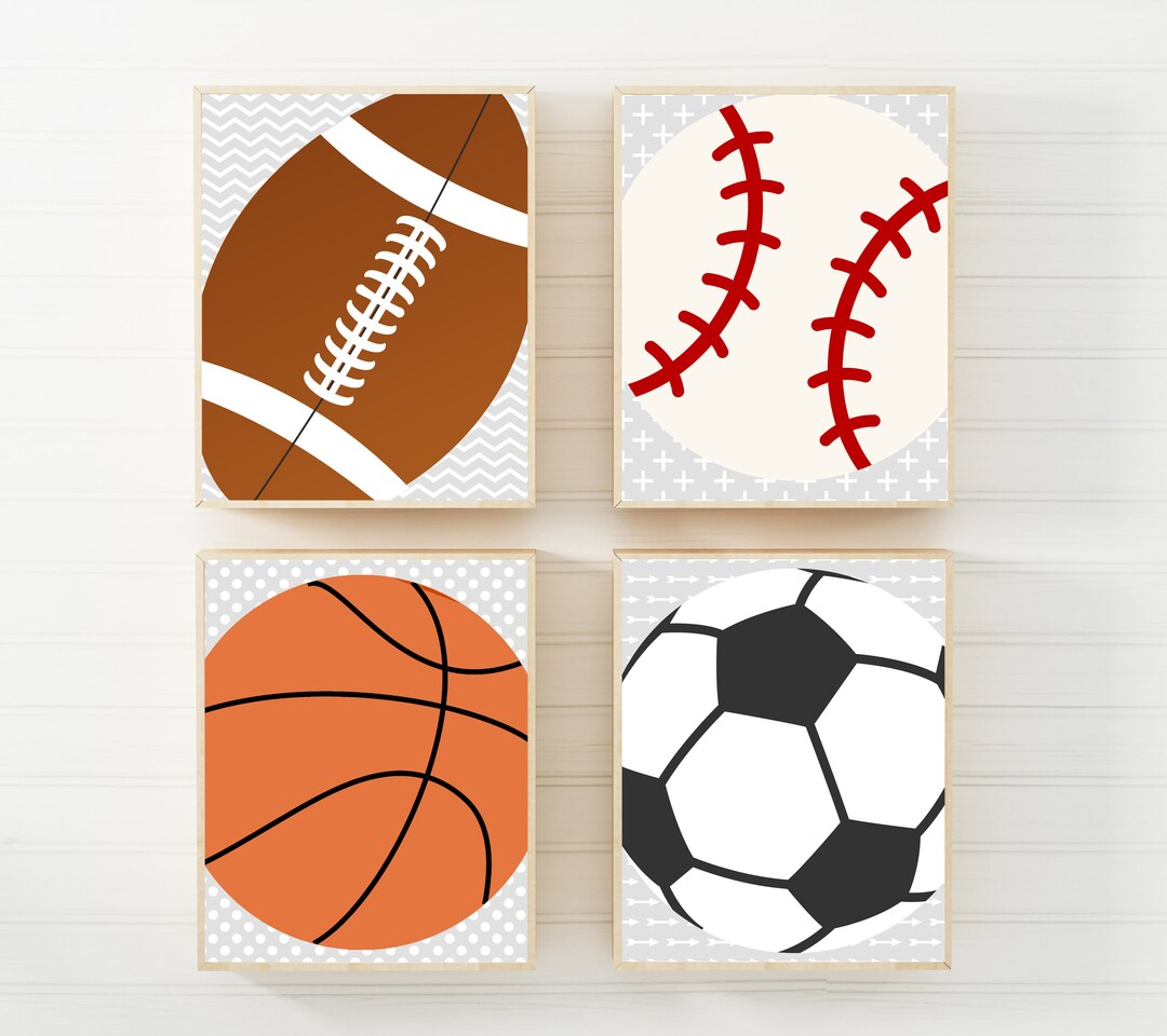 Sport Prints Sport Art Sports Wall Art Boys Room Decor Teen Boys Wall