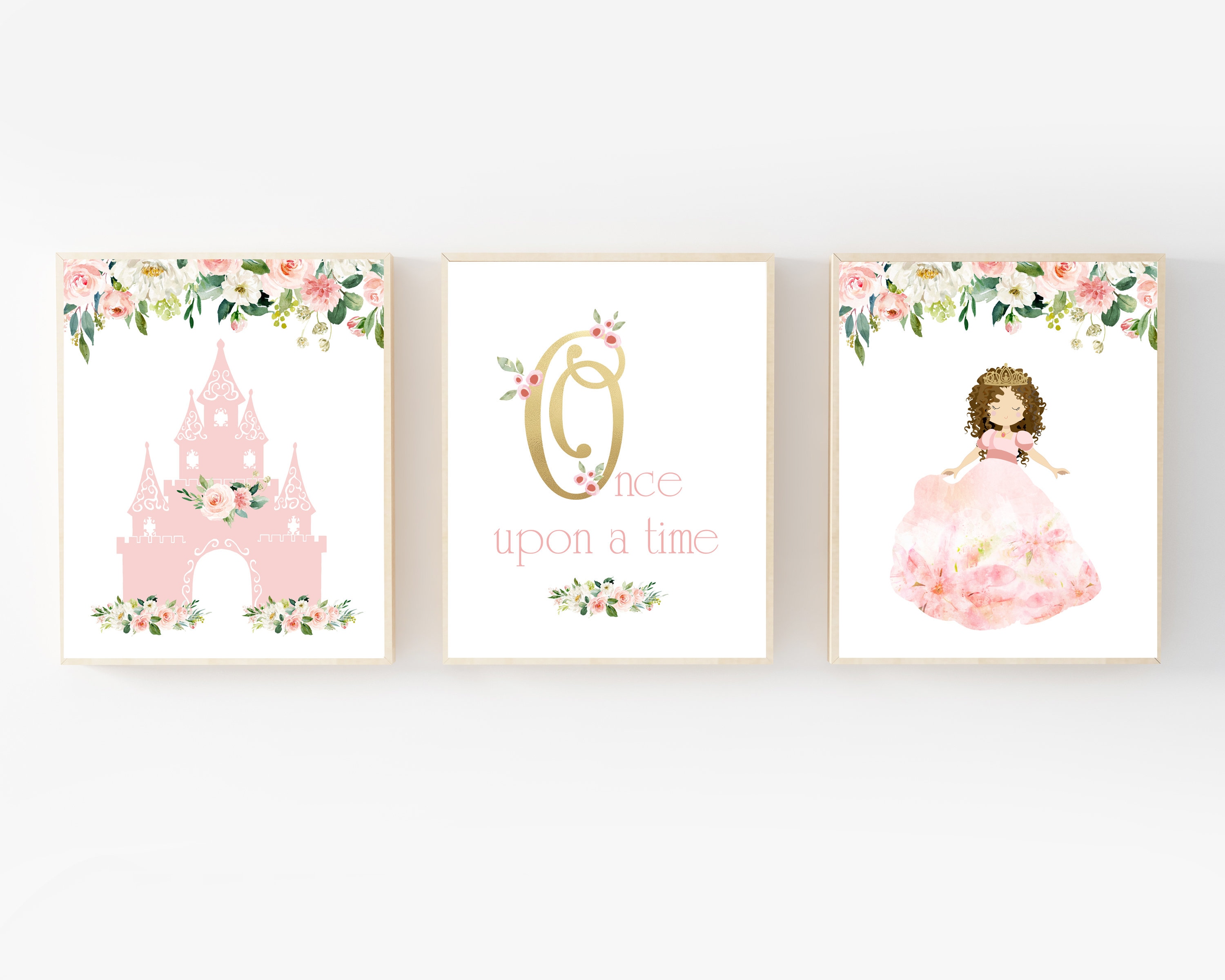 Princess wall art Princess wall decor Princess art print Etsy