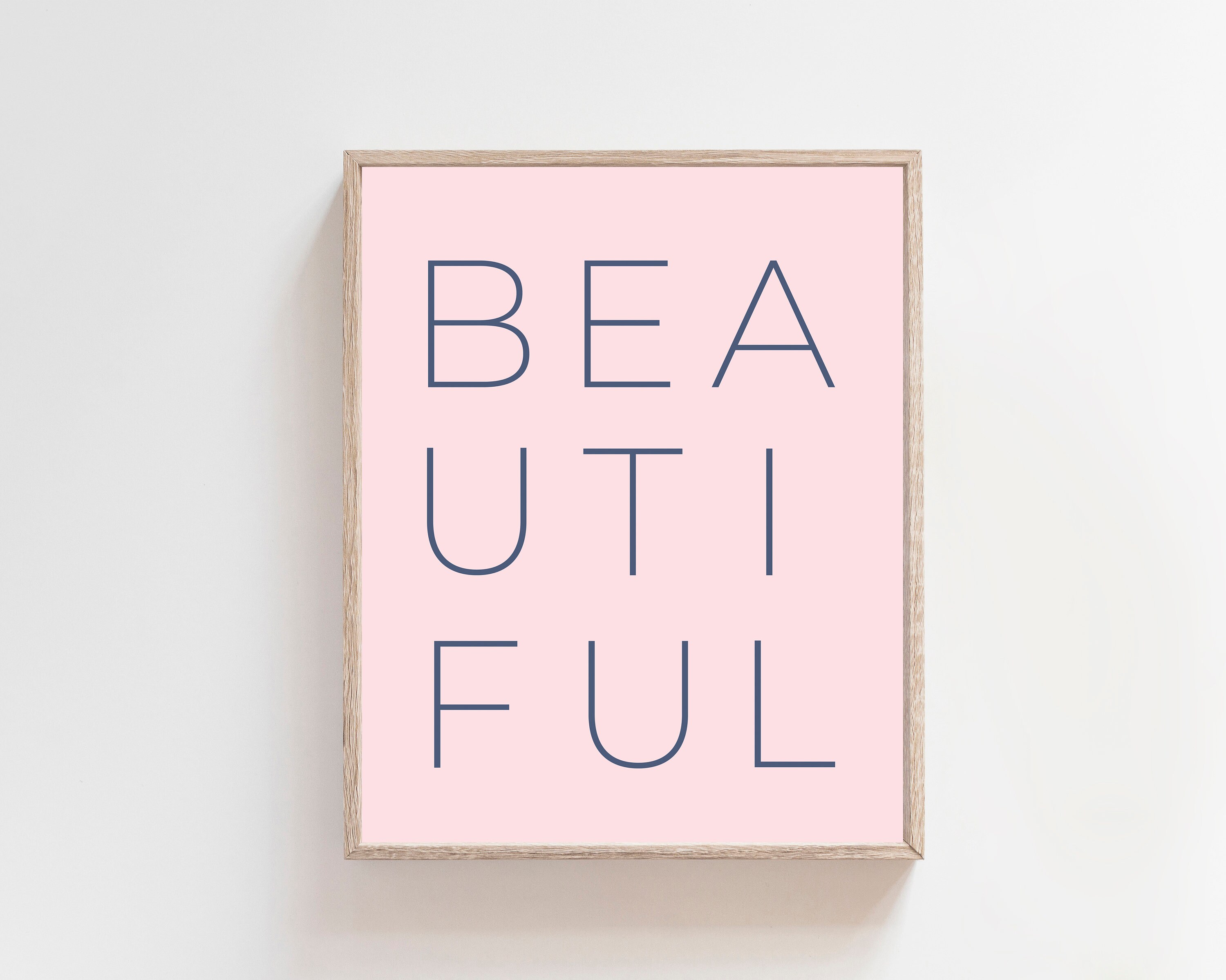 Beautiful Quote Print Typography wall art Beautiful Quote Etsy