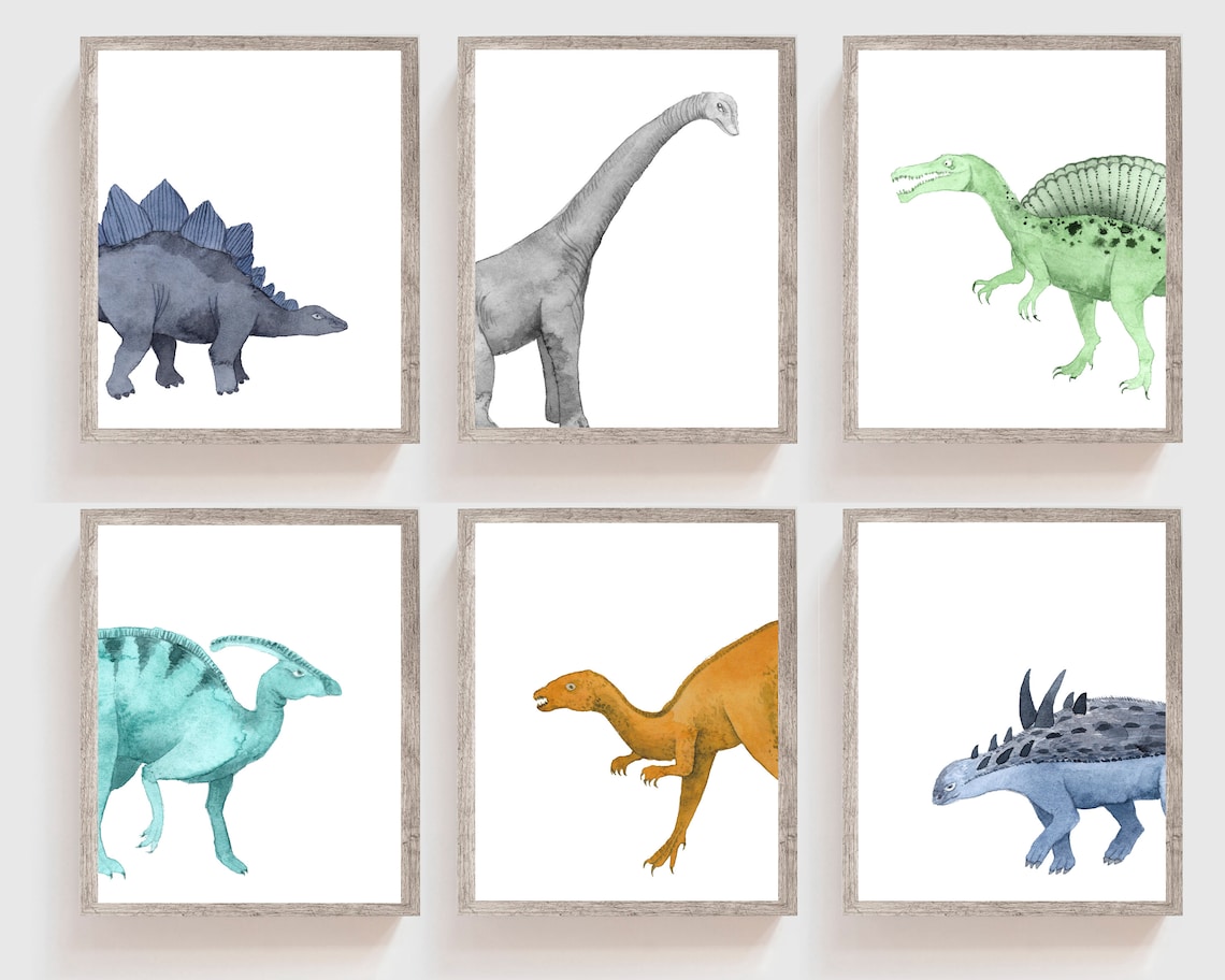 Printable Dinosaur Wall Art Dinosaur Wall Decor Dinosaur | Etsy