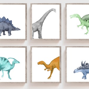 Printable Dinosaur Wall Art, Dinosaur Wall Decor, Dinosaur Nursery Art ...
