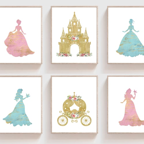 Princess Wall Decor Princess Nursery Girls Room Decor Etsy