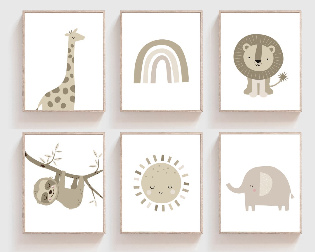 Nursery Printable - Neutral Nursery Decor - Cute Nursery Art - Nursery ...