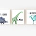 Dinosaur Nursery Wall Art - Set of 3 - Dinosaur Prints - Boys Bedroom ...