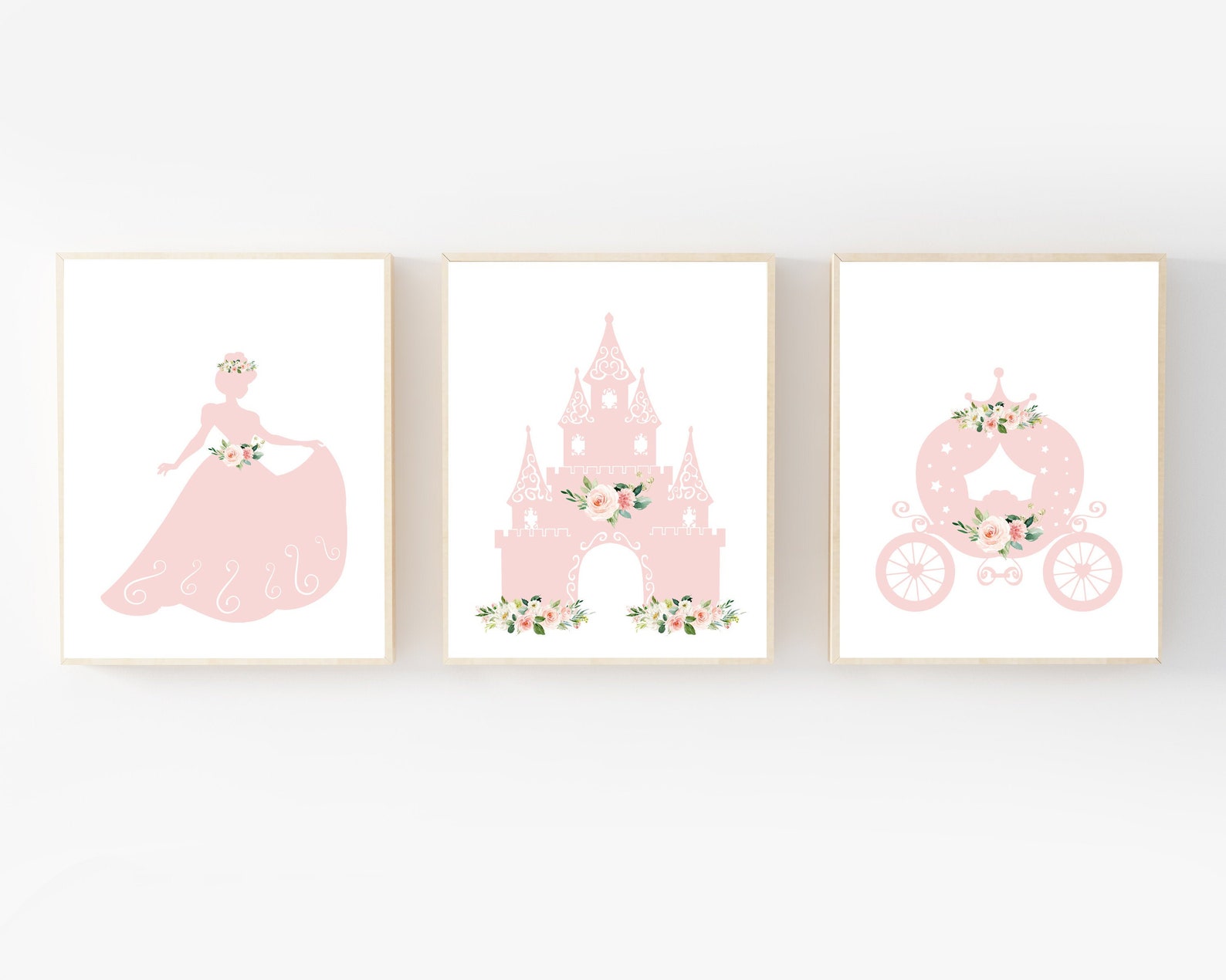 Princess Wall Art Princess Themed Nursery Printable Etsy