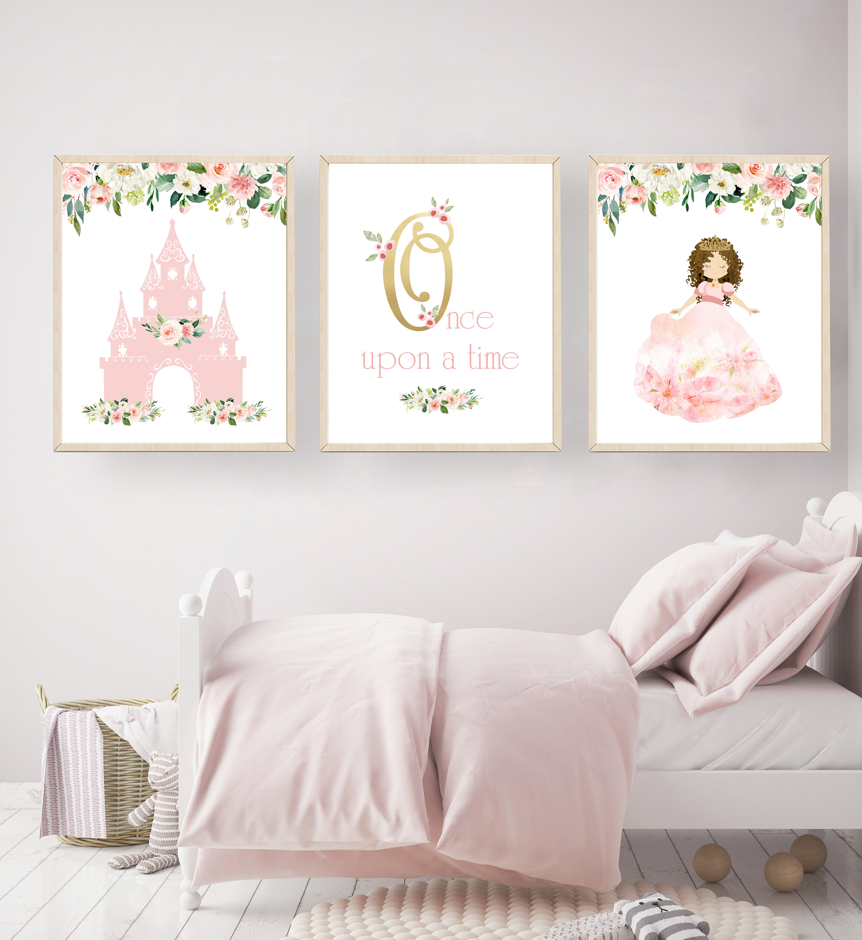 Princess Wall Art - Princess Wall Decor - Princess Art Print - Girls ...