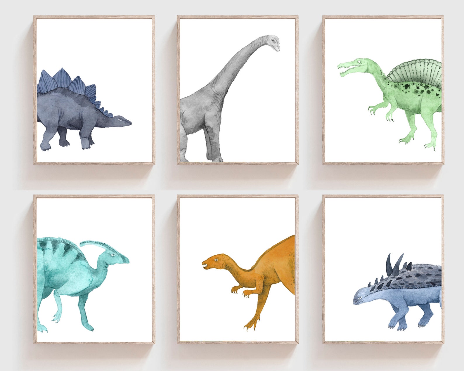 Printable Dinosaur Wall Art Dinosaur Wall Decor Dinosaur | Etsy