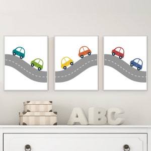 Car printable - Car wall art - Car art print - Boys room decor - Boy nursery art - Baby boy nursery art - Car nursery decor - DIGITAL FILE image 3