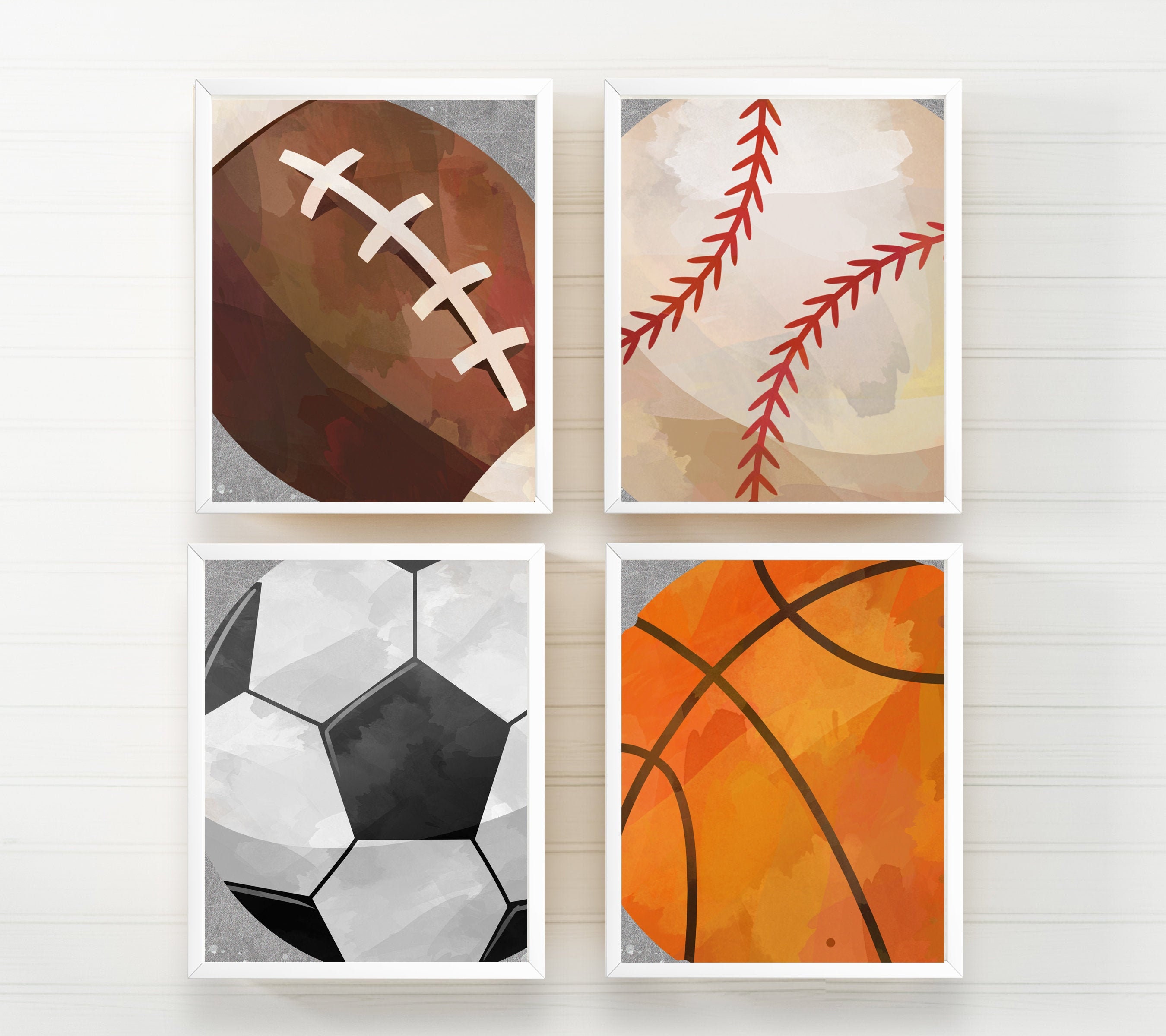 Sport Wall Art Sports Print Boy Room Decor Boys Sport Etsy