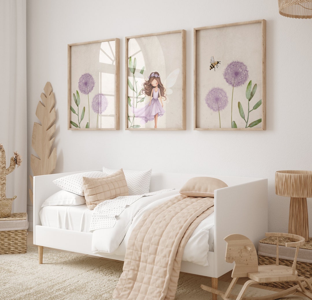 Fairy Digital Prints - Dandelion Wall Art - Nursery Art - Nursery Decor ...