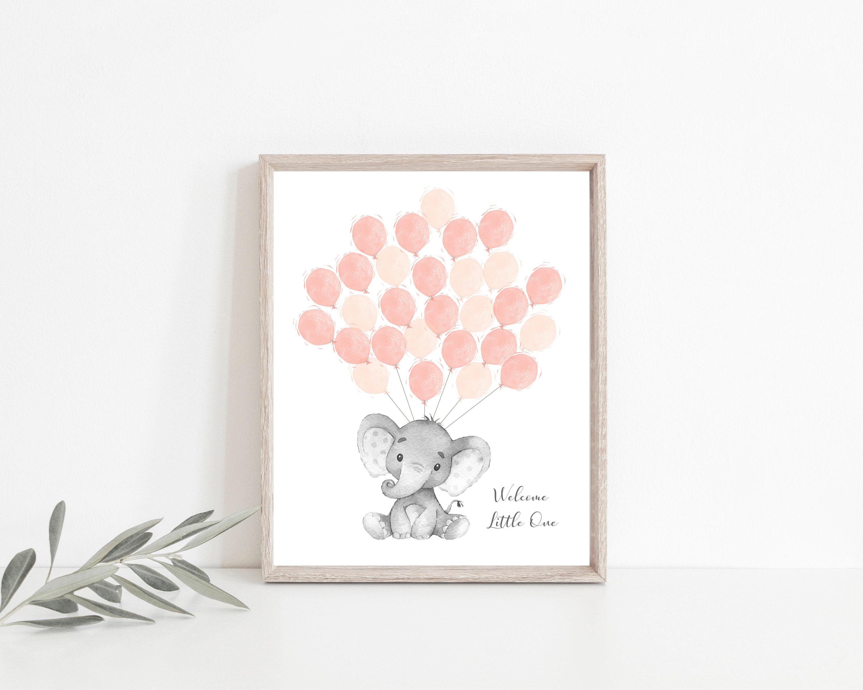 Elephant Guest Book Printable Elephant Guest Book Baby - Etsy