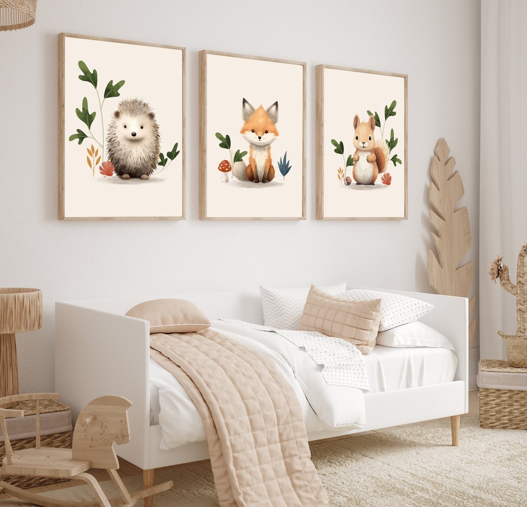 Nursery Decor - Woodland Nursery Decor - Nursery Wall Art - Woodland ...