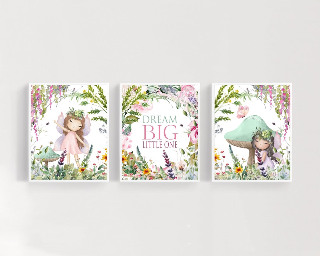 Fairy Wall Art - Fairy Nursery Decor - Fairy Art Print - Nursery Wall ...